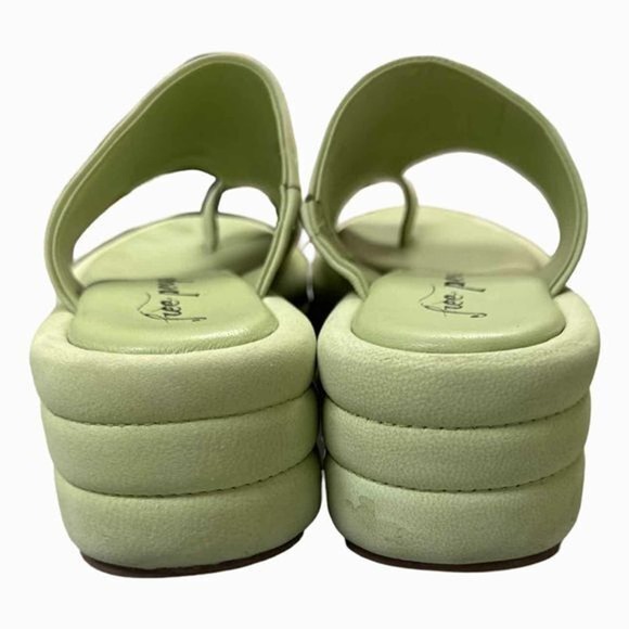 FREE PEOPLE HAYES PLATFORM SAGE SANDAL SIZE 38